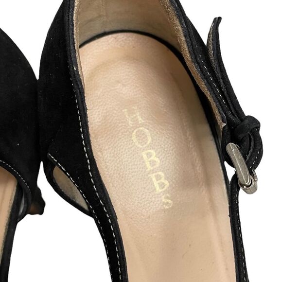 HOBBS London Suede Mary Jane Heels Black 40 - Picture 9 of 10